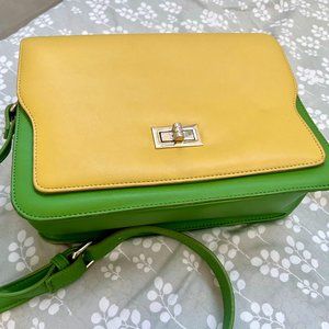 Green Yellow Crossbody Shoulder Bag